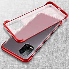 Coque Antichocs Rigide Transparente Crystal Etui Housse H02 pour Xiaomi Mi 10 Lite Rouge