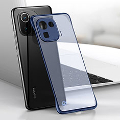 Coque Antichocs Rigide Transparente Crystal Etui Housse H02 pour Xiaomi Mi 11 Pro 5G Bleu