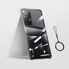 Coque Antichocs Rigide Transparente Crystal Etui Housse H02 pour Xiaomi Mi 12 5G Noir