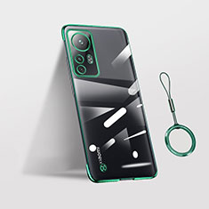 Coque Antichocs Rigide Transparente Crystal Etui Housse H02 pour Xiaomi Mi 12 5G Vert