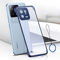 Coque Antichocs Rigide Transparente Crystal Etui Housse H02 pour Xiaomi Mi 13 5G Bleu