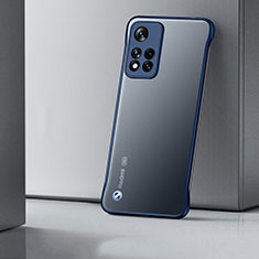 Coque Antichocs Rigide Transparente Crystal Etui Housse H02 pour Xiaomi Poco M4 Pro 5G Bleu