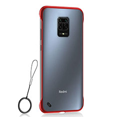 Coque Antichocs Rigide Transparente Crystal Etui Housse H02 pour Xiaomi Redmi 10X Pro 5G Rouge