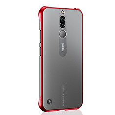 Coque Antichocs Rigide Transparente Crystal Etui Housse H02 pour Xiaomi Redmi 8 Rouge