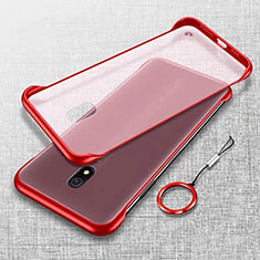 Coque Antichocs Rigide Transparente Crystal Etui Housse H02 pour Xiaomi Redmi 8A Rouge