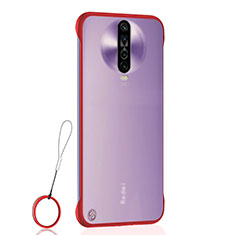 Coque Antichocs Rigide Transparente Crystal Etui Housse H02 pour Xiaomi Redmi K30 4G Rouge