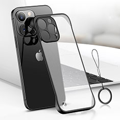 Coque Antichocs Rigide Transparente Crystal Etui Housse H03 pour Apple iPhone 13 Pro Noir