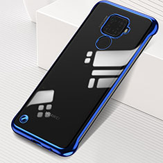 Coque Antichocs Rigide Transparente Crystal Etui Housse H03 pour Huawei Nova 5z Bleu