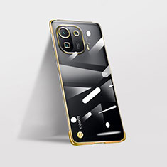 Coque Antichocs Rigide Transparente Crystal Etui Housse H03 pour Xiaomi Mi 11 Pro 5G Or
