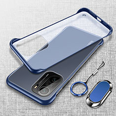 Coque Antichocs Rigide Transparente Crystal Etui Housse H03 pour Xiaomi Mi 11i 5G Bleu