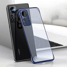 Coque Antichocs Rigide Transparente Crystal Etui Housse H03 pour Xiaomi Mi 12S Pro 5G Bleu