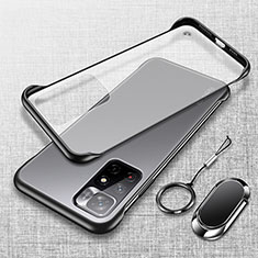 Coque Antichocs Rigide Transparente Crystal Etui Housse H03 pour Xiaomi Redmi Note 11T 5G Noir