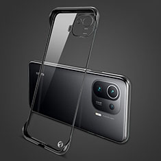 Coque Antichocs Rigide Transparente Crystal Etui Housse H04 pour Xiaomi Mi 11 Pro 5G Noir