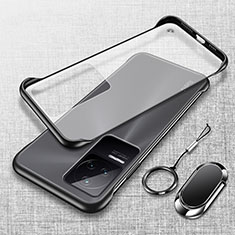 Coque Antichocs Rigide Transparente Crystal Etui Housse H04 pour Xiaomi Poco F4 5G Noir