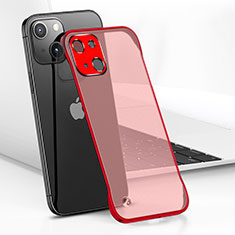 Coque Antichocs Rigide Transparente Crystal Etui Housse H05 pour Apple iPhone 13 Mini Rouge