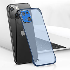 Coque Antichocs Rigide Transparente Crystal Etui Housse H05 pour Apple iPhone 14 Bleu