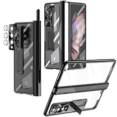 Coque Antichocs Rigide Transparente Crystal Etui Housse H05 pour Samsung Galaxy Z Fold3 5G Noir