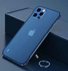 Coque Antichocs Rigide Transparente Crystal Etui Housse H06 pour Apple iPhone 13 Pro Max Bleu