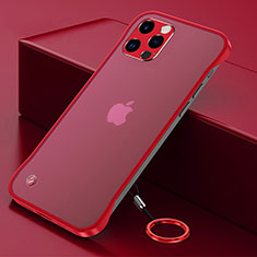 Coque Antichocs Rigide Transparente Crystal Etui Housse H06 pour Apple iPhone 13 Pro Rouge
