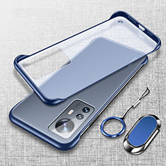 Coque Antichocs Rigide Transparente Crystal Etui Housse H06 pour Xiaomi Mi 12 5G Bleu