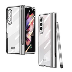 Coque Antichocs Rigide Transparente Crystal Etui Housse H07 pour Samsung Galaxy Z Fold3 5G Argent