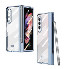 Coque Antichocs Rigide Transparente Crystal Etui Housse H07 pour Samsung Galaxy Z Fold3 5G Bleu
