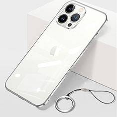 Coque Antichocs Rigide Transparente Crystal Etui Housse H09 pour Apple iPhone 14 Pro Max Argent