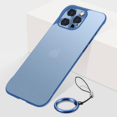 Coque Antichocs Rigide Transparente Crystal Etui Housse H10 pour Apple iPhone 14 Pro Bleu