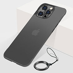 Coque Antichocs Rigide Transparente Crystal Etui Housse H10 pour Apple iPhone 14 Pro Noir