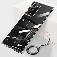 Coque Antichocs Rigide Transparente Crystal Etui Housse JS1 pour Samsung Galaxy Note 20 5G Noir