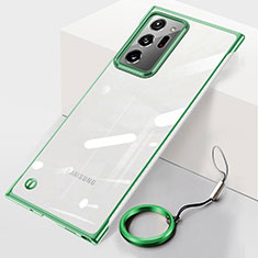 Coque Antichocs Rigide Transparente Crystal Etui Housse JS1 pour Samsung Galaxy Note 20 Ultra 5G Vert