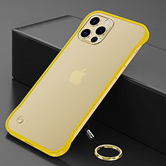 Coque Antichocs Rigide Transparente Crystal Etui Housse N01 pour Apple iPhone 12 Pro Jaune