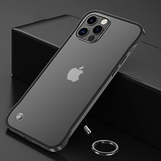 Coque Antichocs Rigide Transparente Crystal Etui Housse N01 pour Apple iPhone 12 Pro Noir