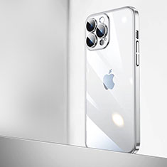 Coque Antichocs Rigide Transparente Crystal Etui Housse QC2 pour Apple iPhone 14 Pro Max Argent