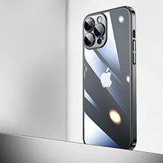 Coque Antichocs Rigide Transparente Crystal Etui Housse QC2 pour Apple iPhone 15 Pro Noir