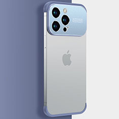 Coque Antichocs Rigide Transparente Crystal Etui Housse QC3 pour Apple iPhone 13 Pro Bleu