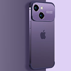 Coque Antichocs Rigide Transparente Crystal Etui Housse QC3 pour Apple iPhone 14 Plus Violet