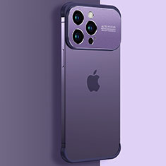 Coque Antichocs Rigide Transparente Crystal Etui Housse QC3 pour Apple iPhone 14 Pro Max Violet