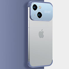 Coque Antichocs Rigide Transparente Crystal Etui Housse QC3 pour Apple iPhone 15 Bleu