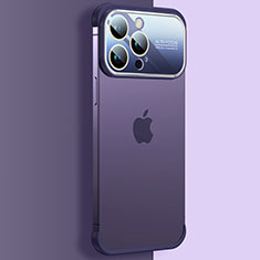 Coque Antichocs Rigide Transparente Crystal Etui Housse QC4 pour Apple iPhone 13 Pro Max Violet