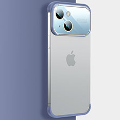 Coque Antichocs Rigide Transparente Crystal Etui Housse QC4 pour Apple iPhone 14 Plus Bleu