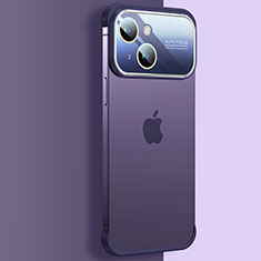 Coque Antichocs Rigide Transparente Crystal Etui Housse QC4 pour Apple iPhone 14 Plus Violet