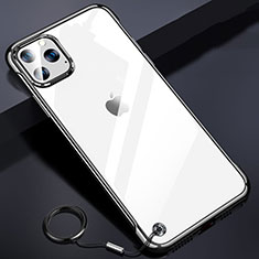 Coque Antichocs Rigide Transparente Crystal Etui Housse S01 pour Apple iPhone 11 Pro Noir