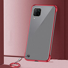 Coque Antichocs Rigide Transparente Crystal Etui Housse S01 pour Huawei Nova 6 SE Rouge