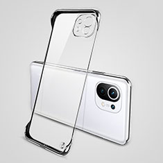 Coque Antichocs Rigide Transparente Crystal Etui Housse S01 pour Xiaomi Mi 11 5G Argent
