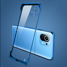 Coque Antichocs Rigide Transparente Crystal Etui Housse S01 pour Xiaomi Mi 11 5G Bleu