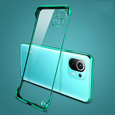 Coque Antichocs Rigide Transparente Crystal Etui Housse S01 pour Xiaomi Mi 11 5G Vert