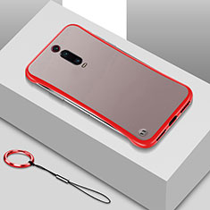 Coque Antichocs Rigide Transparente Crystal Etui Housse S01 pour Xiaomi Mi 9T Rouge