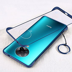 Coque Antichocs Rigide Transparente Crystal Etui Housse S01 pour Xiaomi Poco F2 Pro Bleu