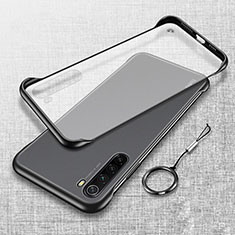 Coque Antichocs Rigide Transparente Crystal Etui Housse S01 pour Xiaomi Redmi Note 8 (2021) Noir
